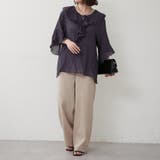 ラッフル5分袖ブラウス | NICE CLAUP / OLIVE des OLIVE OUTLET | 詳細画像7
