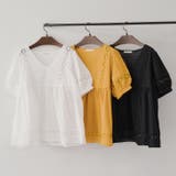 ハシゴレース切替ブラウス | NICE CLAUP / OLIVE des OLIVE OUTLET | 詳細画像1