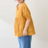 ハシゴレース切替ブラウス | NICE CLAUP / OLIVE des OLIVE OUTLET | 詳細画像2