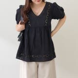 ハシゴレース切替ブラウス | NICE CLAUP / OLIVE des OLIVE OUTLET | 詳細画像15