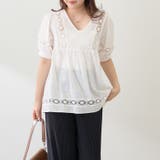 ハシゴレース切替ブラウス | NICE CLAUP / OLIVE des OLIVE OUTLET | 詳細画像29