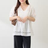 ハシゴレース切替ブラウス | NICE CLAUP / OLIVE des OLIVE OUTLET | 詳細画像30