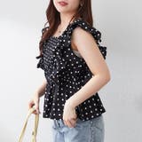 【前後2WAY】シャーリングドット柄ブラウス | NICE CLAUP / OLIVE des OLIVE OUTLET | 詳細画像16