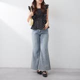 【前後2WAY】シャーリングドット柄ブラウス | NICE CLAUP / OLIVE des OLIVE OUTLET | 詳細画像19