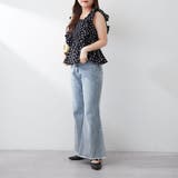 【前後2WAY】シャーリングドット柄ブラウス | NICE CLAUP / OLIVE des OLIVE OUTLET | 詳細画像20