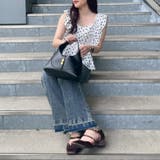 【前後2WAY】シャーリングドット柄ブラウス | NICE CLAUP / OLIVE des OLIVE OUTLET | 詳細画像28