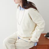 アイボリー | 【NUNIFE】豊富なカラー展開、スウェットライクニットプルオーバー | RMAF NICE CLAUP / OLIVE des OLIVE