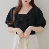 【麻タッチで夏も快適】リボン半袖アンサンブル | NICE CLAUP / OLIVE des OLIVE　OUTLET | 詳細画像33 