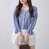 麻風素材、キャンディ袖カーディガン | NICE CLAUP / OLIVE des OLIVE OUTLET | 詳細画像2