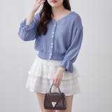 麻風素材、キャンディ袖カーディガン | NICE CLAUP / OLIVE des OLIVE OUTLET | 詳細画像4