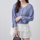 麻風素材、キャンディ袖カーディガン | NICE CLAUP / OLIVE des OLIVE OUTLET | 詳細画像5