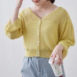 麻風素材、キャンディ袖カーディガン | NICE CLAUP / OLIVE des OLIVE OUTLET | 詳細画像11