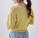 麻風素材、キャンディ袖カーディガン | NICE CLAUP / OLIVE des OLIVE OUTLET | 詳細画像14