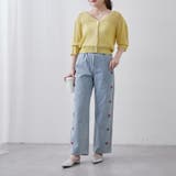 麻風素材、キャンディ袖カーディガン | NICE CLAUP / OLIVE des OLIVE OUTLET | 詳細画像15