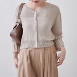 麻風素材、キャンディ袖カーディガン | NICE CLAUP / OLIVE des OLIVE OUTLET | 詳細画像18