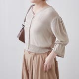 麻風素材、キャンディ袖カーディガン | NICE CLAUP / OLIVE des OLIVE OUTLET | 詳細画像20
