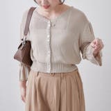 麻風素材、キャンディ袖カーディガン | NICE CLAUP / OLIVE des OLIVE OUTLET | 詳細画像21