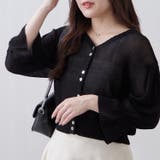 麻風素材、キャンディ袖カーディガン | NICE CLAUP / OLIVE des OLIVE OUTLET | 詳細画像28