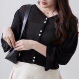 麻風素材、キャンディ袖カーディガン | NICE CLAUP / OLIVE des OLIVE OUTLET | 詳細画像29