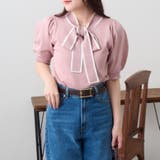 リボンタイ付半袖ニット | NICE CLAUP / OLIVE des OLIVE OUTLET | 詳細画像10