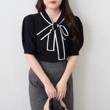 リボンタイ付半袖ニット | NICE CLAUP / OLIVE des OLIVE OUTLET | 詳細画像25