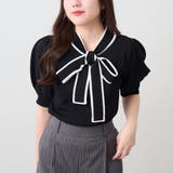リボンタイ付半袖ニット | NICE CLAUP / OLIVE des OLIVE OUTLET | 詳細画像30