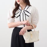 オフ | リボンタイ付半袖ニット | NICE CLAUP / OLIVE des OLIVE OUTLET