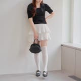 肩リボンスクエアネックニット | NICE CLAUP / OLIVE des OLIVE OUTLET | 詳細画像12