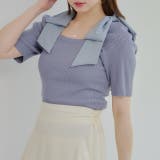 肩リボンスクエアネックニット | NICE CLAUP / OLIVE des OLIVE OUTLET | 詳細画像14