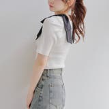 肩リボンスクエアネックニット | NICE CLAUP / OLIVE des OLIVE OUTLET | 詳細画像21