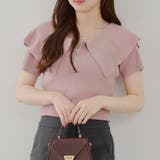 ピンク | BIG衿ラメジップカーディガン | NICE CLAUP / OLIVE des OLIVE OUTLET