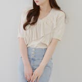 クロスフリル半袖ニット | NICE CLAUP / OLIVE des OLIVE OUTLET | 詳細画像4