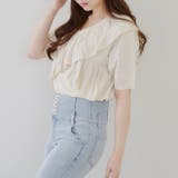 クロスフリル半袖ニット | NICE CLAUP / OLIVE des OLIVE OUTLET | 詳細画像6