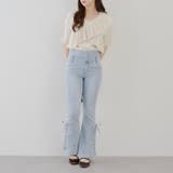 クロスフリル半袖ニット | NICE CLAUP / OLIVE des OLIVE OUTLET | 詳細画像7