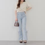 クロスフリル半袖ニット | NICE CLAUP / OLIVE des OLIVE OUTLET | 詳細画像8