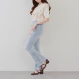 クロスフリル半袖ニット | NICE CLAUP / OLIVE des OLIVE OUTLET | 詳細画像10