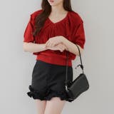 クロスフリル半袖ニット | NICE CLAUP / OLIVE des OLIVE OUTLET | 詳細画像17