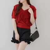 クロスフリル半袖ニット | NICE CLAUP / OLIVE des OLIVE OUTLET | 詳細画像18