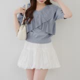 クロスフリル半袖ニット | NICE CLAUP / OLIVE des OLIVE OUTLET | 詳細画像25