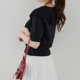 クロスフリル半袖ニット | NICE CLAUP / OLIVE des OLIVE OUTLET | 詳細画像15