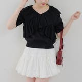 クロスフリル半袖ニット | NICE CLAUP / OLIVE des OLIVE OUTLET | 詳細画像16