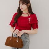 チョーカー付ケープニット | NICE CLAUP / OLIVE des OLIVE OUTLET | 詳細画像1