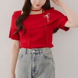 チョーカー付ケープニット | NICE CLAUP / OLIVE des OLIVE OUTLET | 詳細画像10