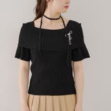 チョーカー付ケープニット | NICE CLAUP / OLIVE des OLIVE OUTLET | 詳細画像22