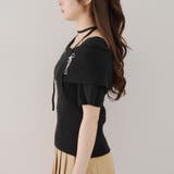 チョーカー付ケープニット | NICE CLAUP / OLIVE des OLIVE OUTLET | 詳細画像23