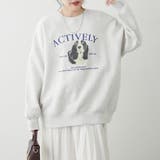 わんこ相良刺繍裏起毛スウェット | NICE CLAUP / OLIVE des OLIVE　OUTLET | 詳細画像3 