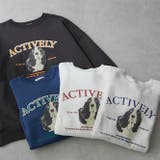 わんこ相良刺繍裏起毛スウェット | NICE CLAUP / OLIVE des OLIVE　OUTLET | 詳細画像2 