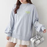 ブルー | 【ゆるっとカジュアル】ハンバーガーズスウェット | NICE CLAUP / OLIVE des OLIVE OUTLET