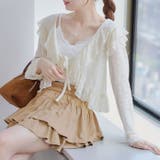 カットジャガードラッフルカーデイガン | RMAF NICE CLAUP / OLIVE des OLIVE | 詳細画像36