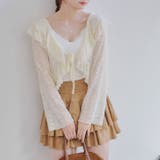 カットジャガードラッフルカーデイガン | RMAF NICE CLAUP / OLIVE des OLIVE | 詳細画像40
